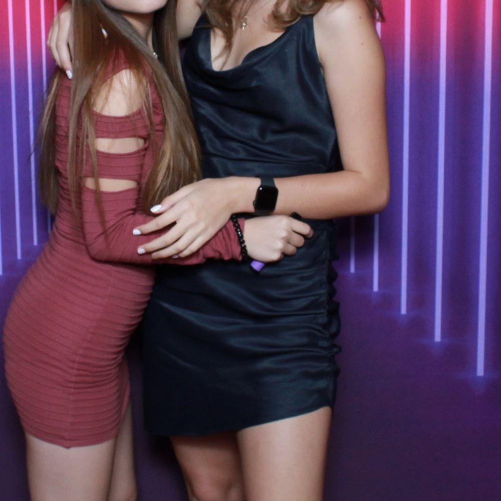 Zara black sequin dress - homecoming